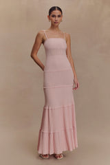 Finley Pointelle Knit Maxi Dress - Baby Pink